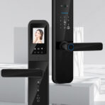 Cerradura de puerta XSDTS biométrica, cámara wifi, contraseña y timbre.