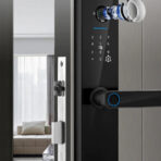 Cerradura de puerta XSDTS biométrica, cámara wifi, contraseña y timbre. - Imagen 2